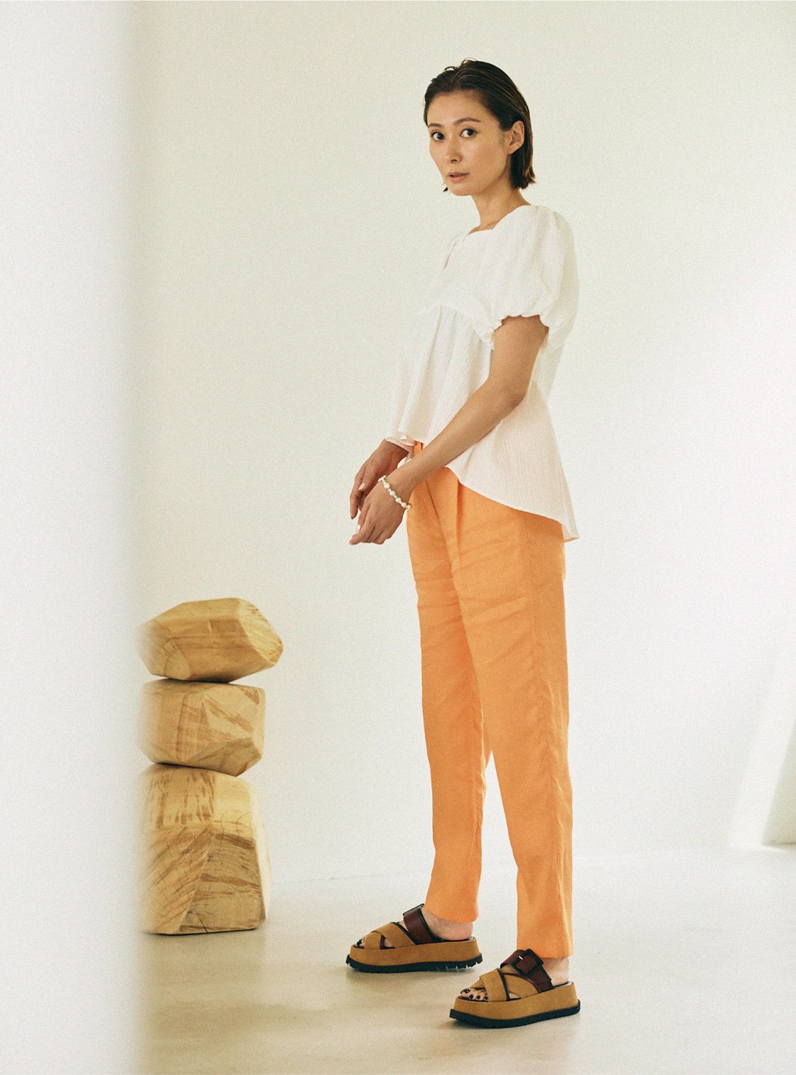 アデルフィ リネン コットン パンツ・ADELFI linenpants
