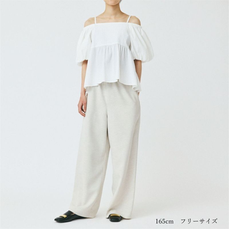 最も信頼できる ペプラム2wayショルダーブラウス(ホワイト) | Ade トップス